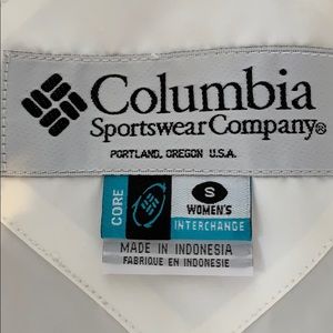 Columbia Jacket Core Classic Style White & Blue, Original Owner, Size Small, EUC